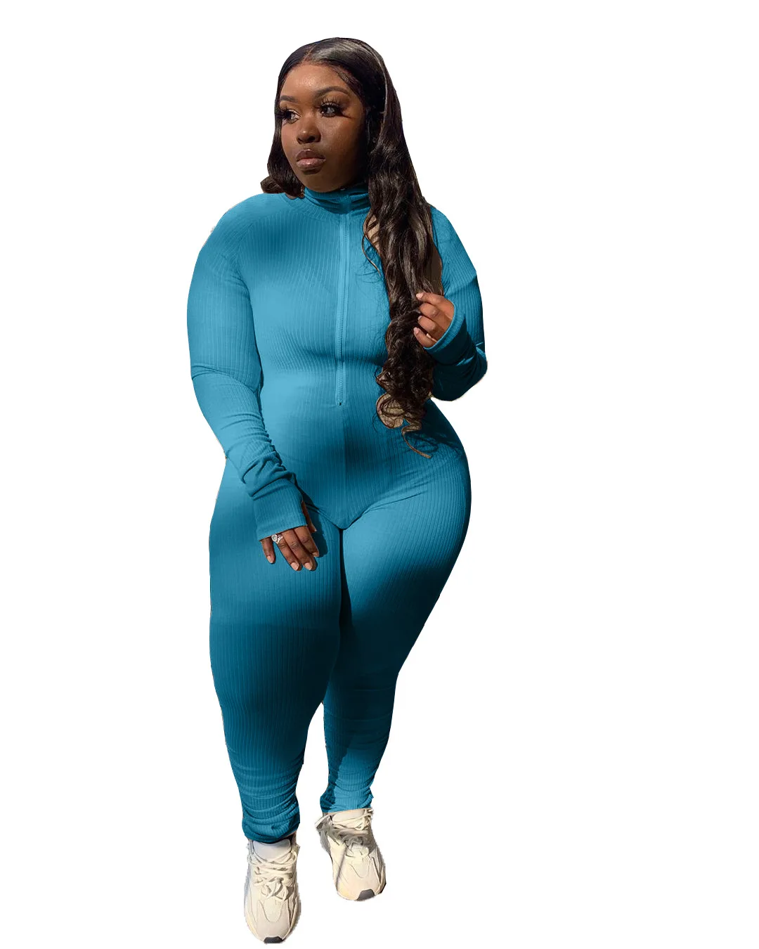 

Large Size Fashion Tight-Fitting Women'S Clothing Solid Color Jumpsuits For Women'S Clothing Casual Outdoor Onesies XQM