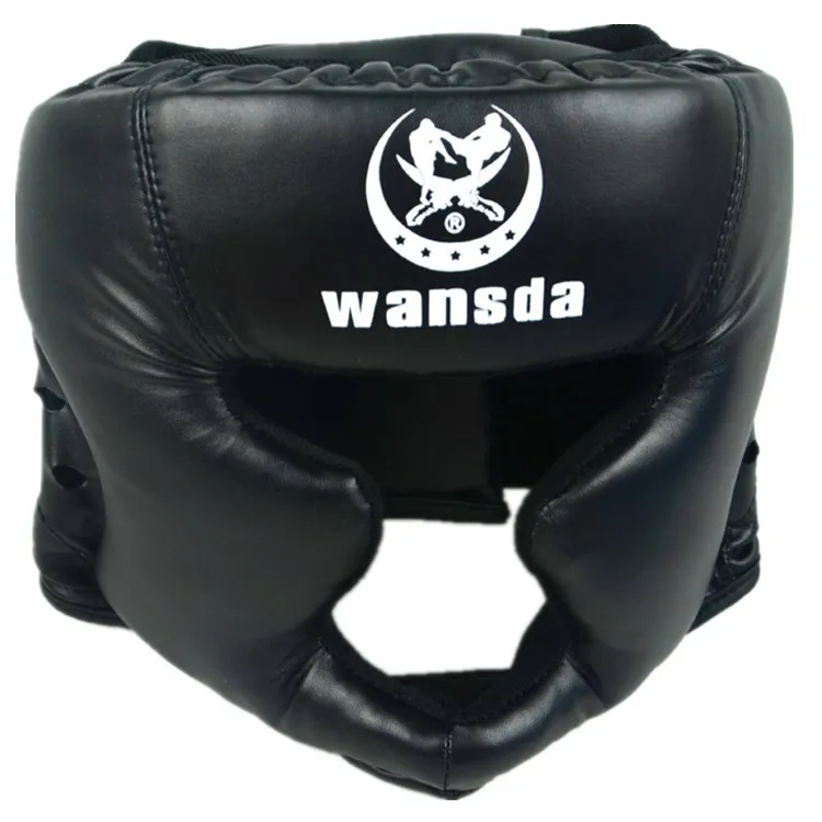 

Adjustable MMA UFC Training Boxing Muay Thai Kickboxing Helmet Head Guard for Adult and Child, Black/blue/red