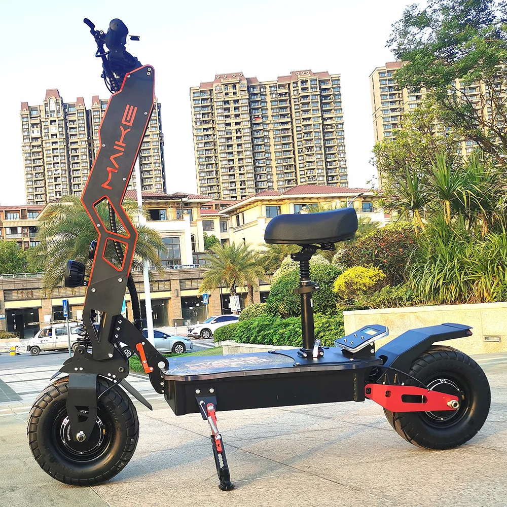 

Maike MKS 8000w New design scooter electric adult dual motor suspension foldable powerful 60V 8000w electric scooters