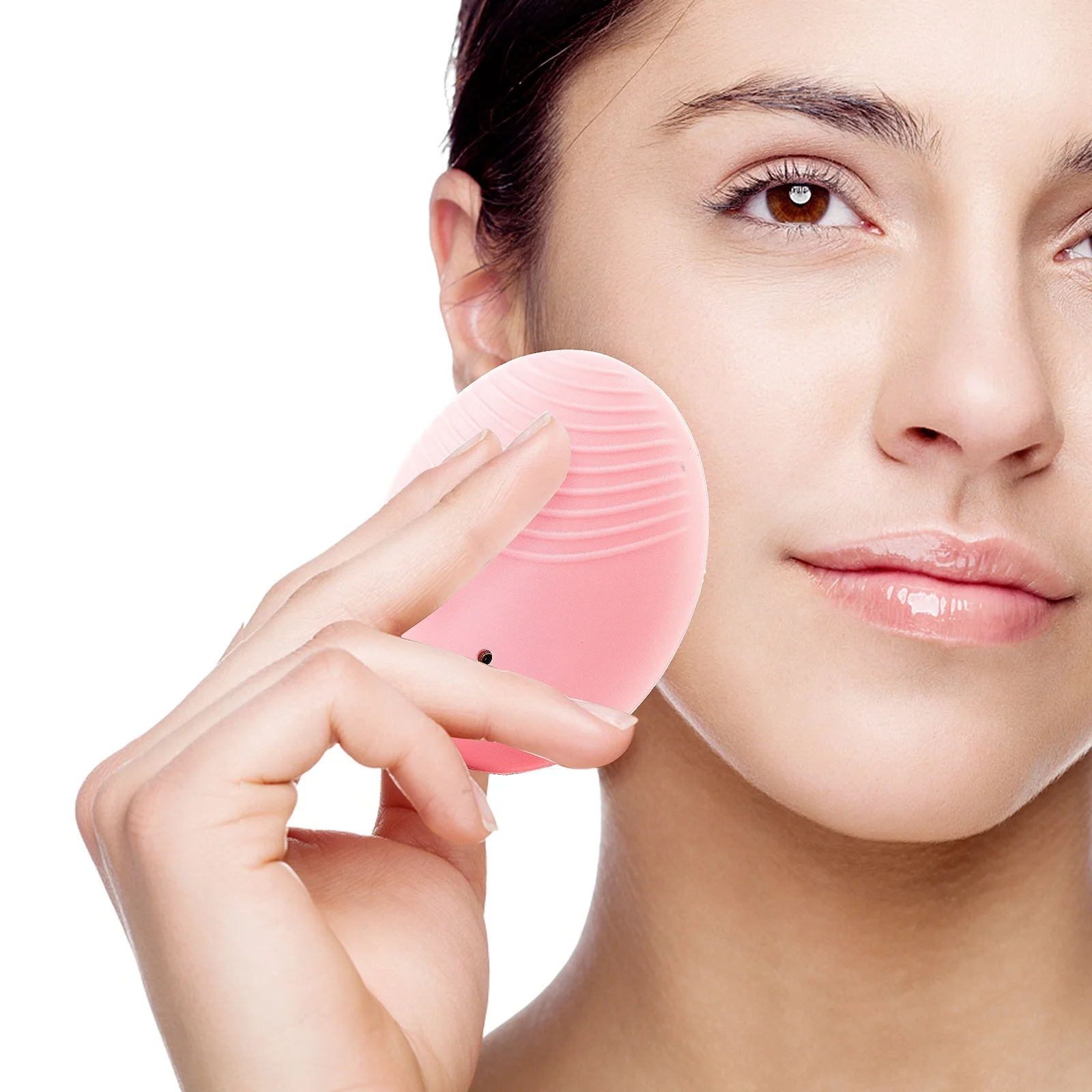 

Hot Selling Wireless Waterproof Face Cleansing Brush Silicone Facial Cleansing Device