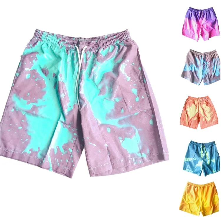 

Summer Magical Colour Changing Swim Trunks Quick Dry Beach Board Shorts Swimming Pants Swimsuits Shorts, Multi-colors