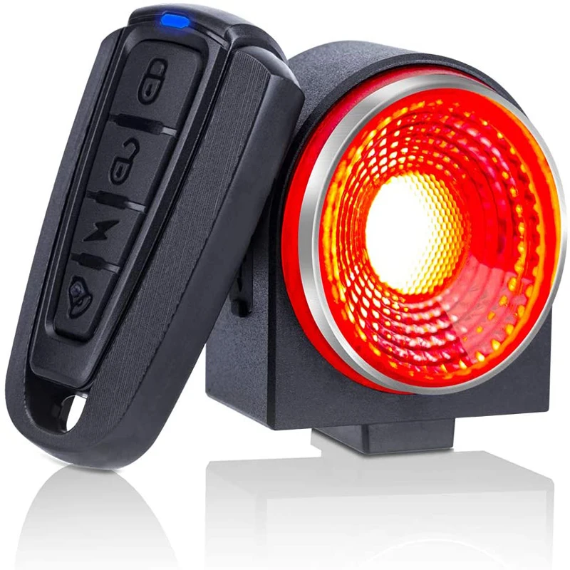 

Automatic Brake Taillight Remote Bicycle Rear Light Wireless Bell Road Bike Anti-theft Alarm