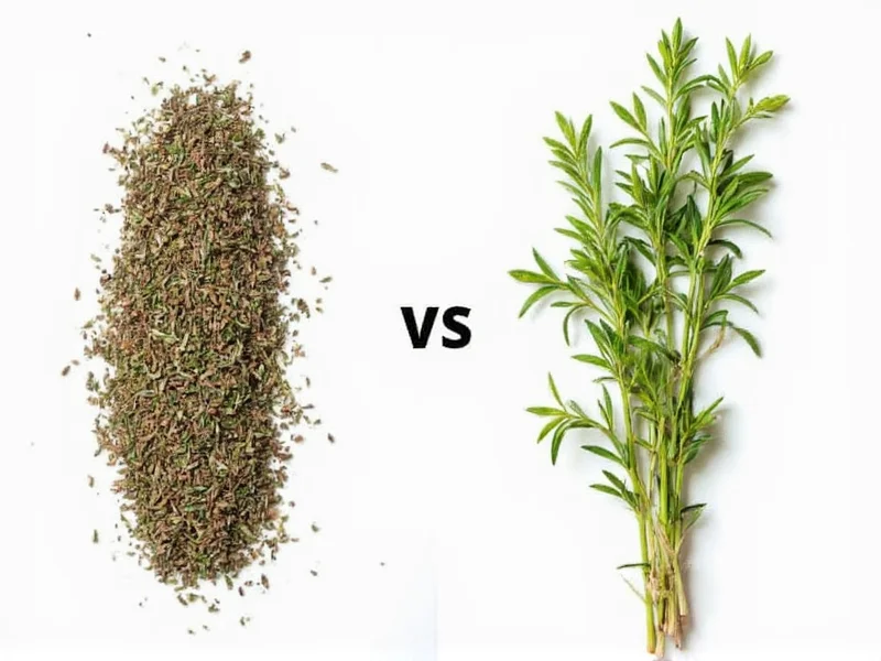 Dried Thyme vs Fresh Conversion: Exact Measurement Guide