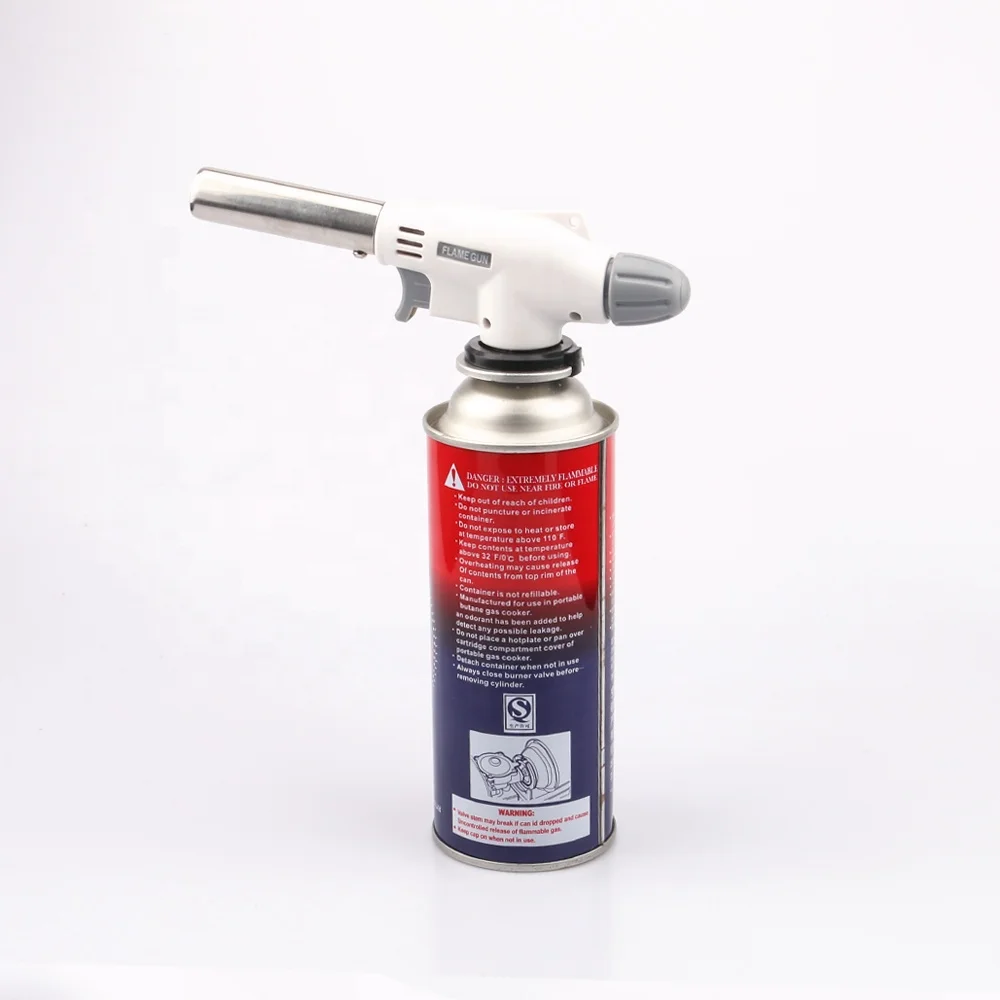 

Zhejiang Kaibeili 920 Butane Torch Creme, Brulee, BBQ, Baking, Jewelry usage Flame Gun Welding Gas torch, White