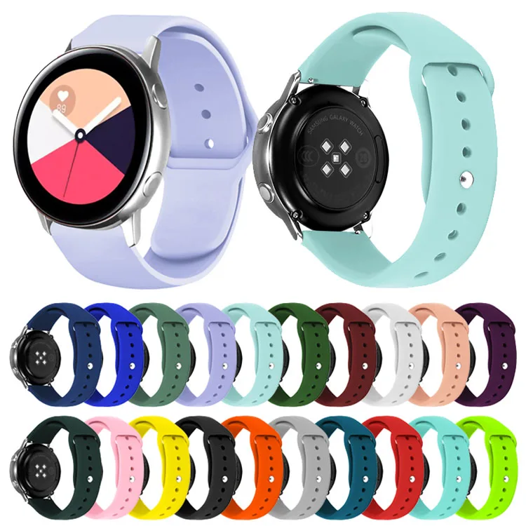 

IN STOCK Silicone Watch Strap 20MM 22MM 18MM Sport Replacement Wristband Watch Band for Samsung