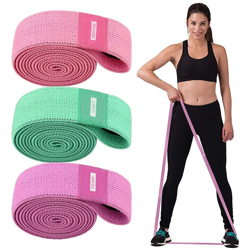 

Custom Logo Gym Exercise Loop Cotton Fabric Pull Up Assist Long Resistance Bands Set, Customized colors