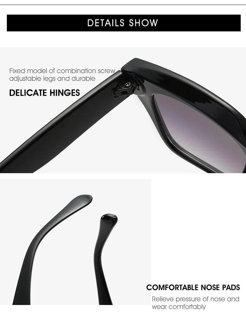 EUGENIA 2020 UV400 Square Women Sunglasses Retro Trendy Oversized  Luxury Sun Glass