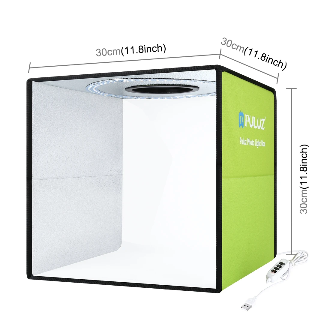 

2020 New PULUZ Studio Camera Photo Light Box 30*30*30cm Portable Ring Light with 6 Colors Backdrops