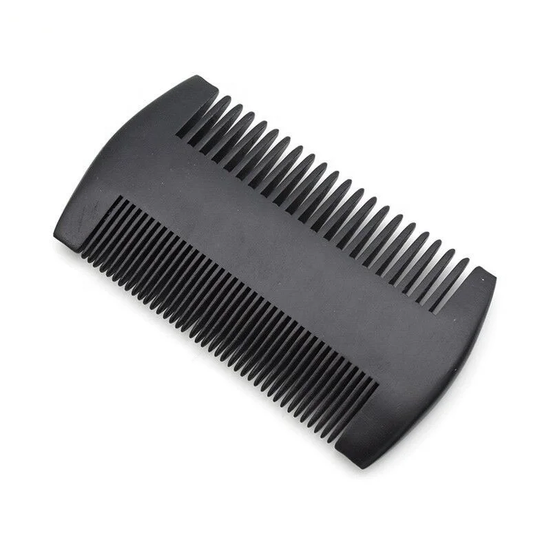 

Private Label Portable Vintage Design Black Beard Shaping Tool Wide Tooth Combs Beard Comb Custom Logos With Your Own Logo