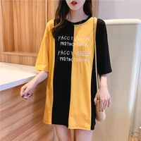 

Fashionable style vertical stripe casual lady's short sleeve women t shirt