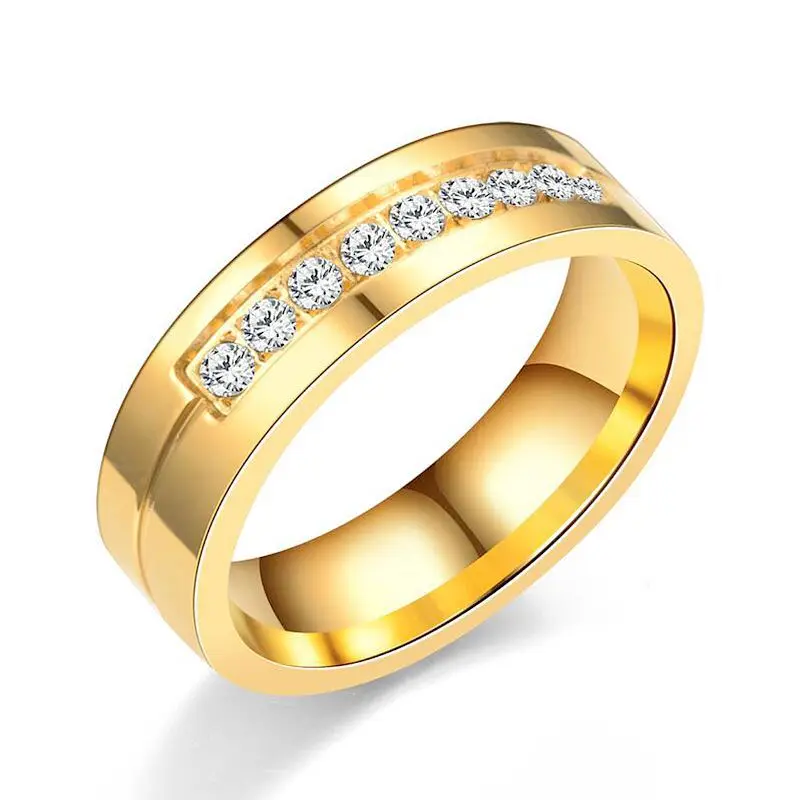 

2021 Dubai pure 24K gold wedding rings diamond rings for couples and jewelries