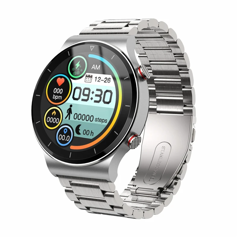 

Fitness Tracker i19 Smartwatch 1GB Memory Local Music Player BT Call Blood Pressure Oxygen Heart Rate Monitor Smart Watch, Silicone, leather, stainless steel