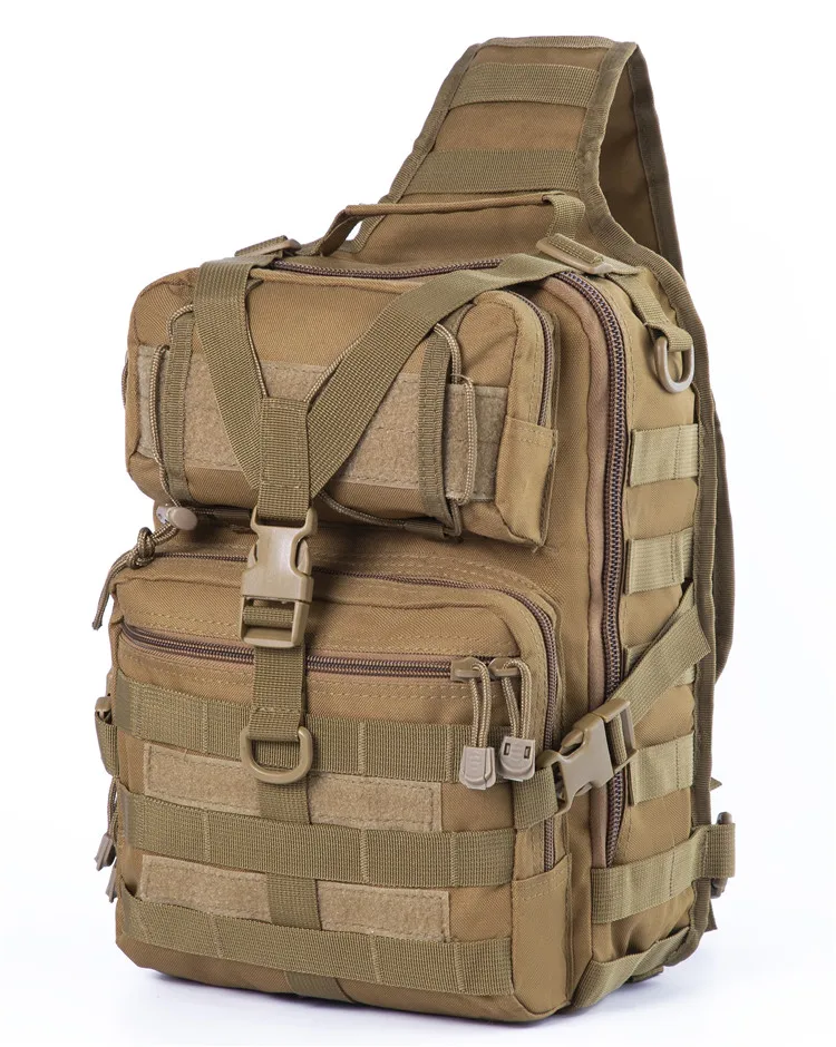 

Chenhao Hot sale Tactical Gear Sling Bag Pack Outdoor Crossbody Shoulder Bag Military Chest Bag For Travelling Hiking Camping, Custom color