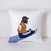Hot baseball cap girl pattern pillow sofa cushion