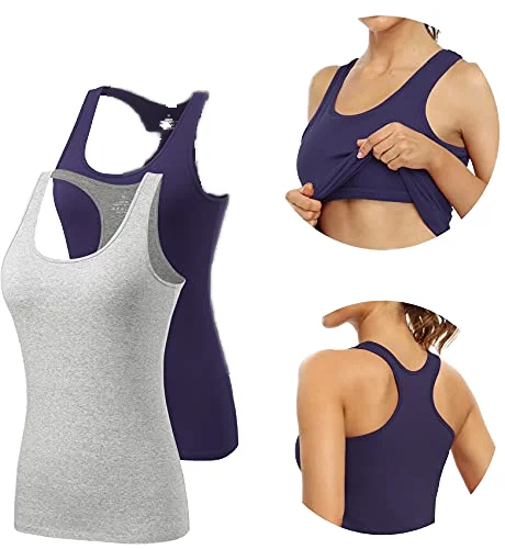 针织圆领宽肩with女士Tank Top