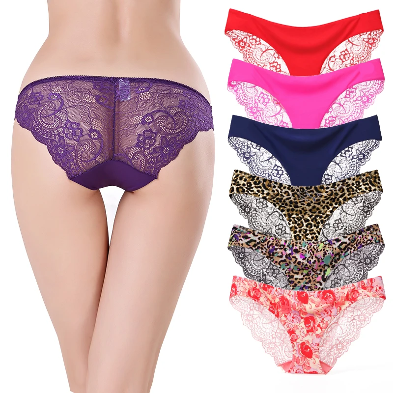 

Ladies Low Waist Underwear Lace Bikini Women's Panties