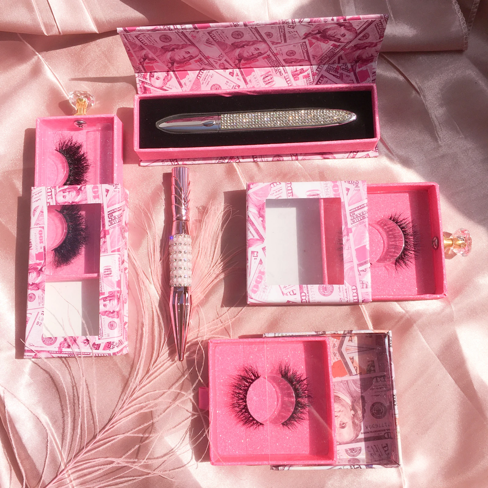 

Eight-year store 25mm lashes valse wimpers dozen heart lash box