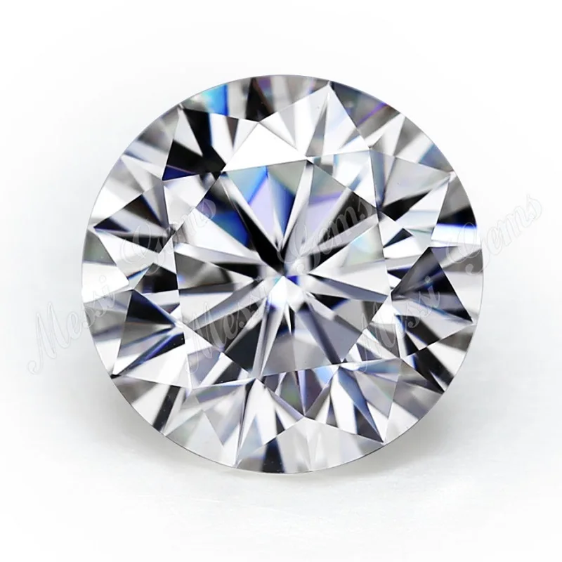 

Messi Gems D white round Moissanite Free Shipping Loose gemstones wholesale price