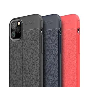 Litchi PU Leather Phone Case For iPhone 11 Back Cover Mobile Phone Accessories For iPhone11 Leather Mobile Case