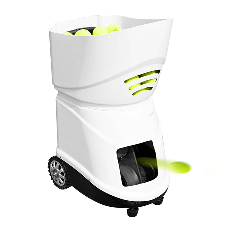 

Mobile Phone APP Remote Control Maquina Lanza Pelotas De Tenis, White