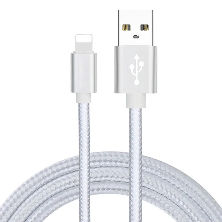 
Wholesale Long 1m 2m 3m for Mobile Phone Cable USB Nylon Braided Micro USB Cable Charging Cable for Iphone Samsung 
