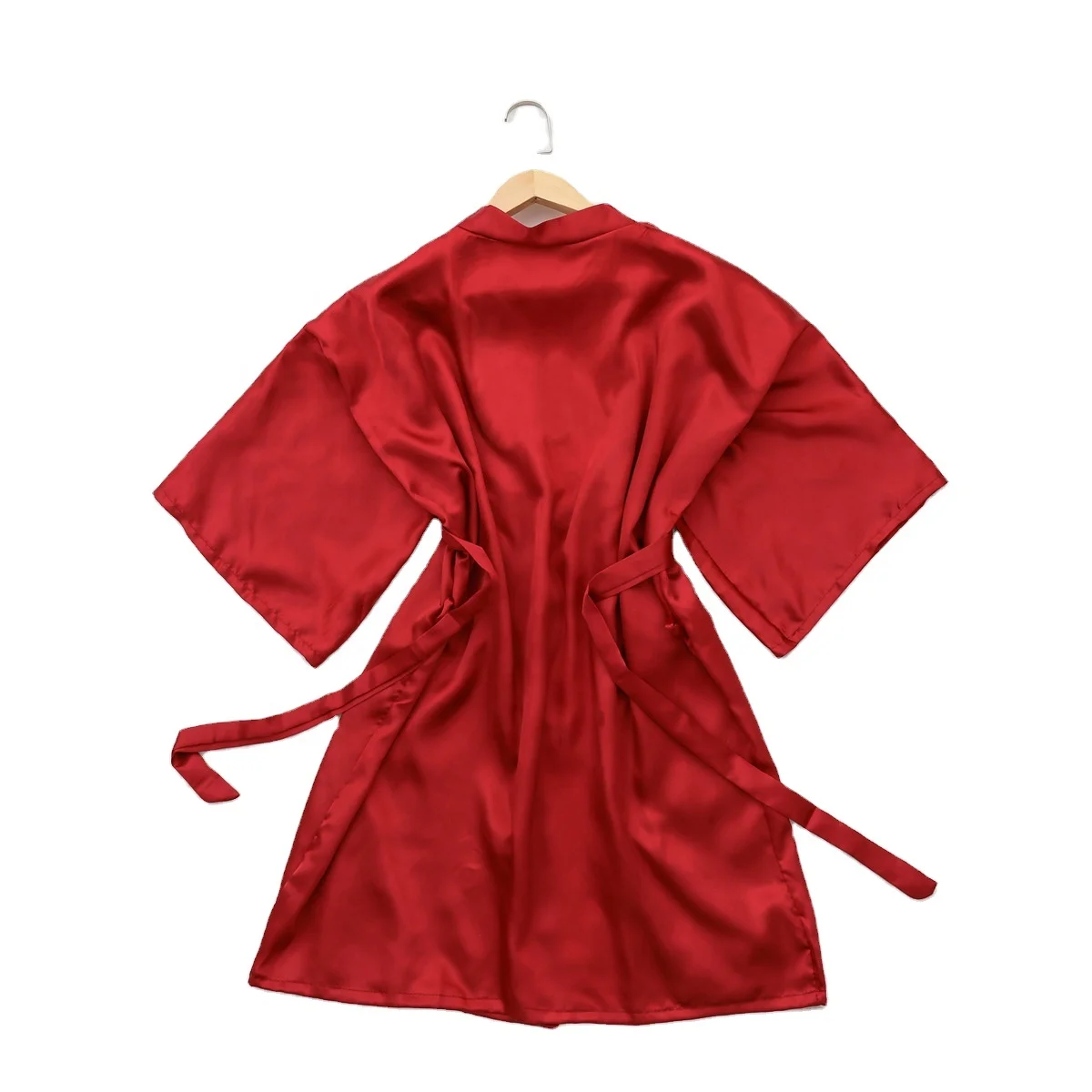 

100% Polyester Kimono Robes Solid Color Robe