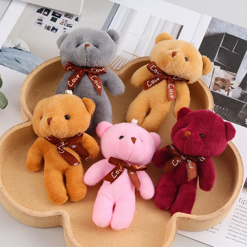 

Soft Stuffed Bear Plush Toys Mini Teddy Bear Dolls Toy Small Gift for Party Wedding Keychain Bag Pendant Teddy Doll HH