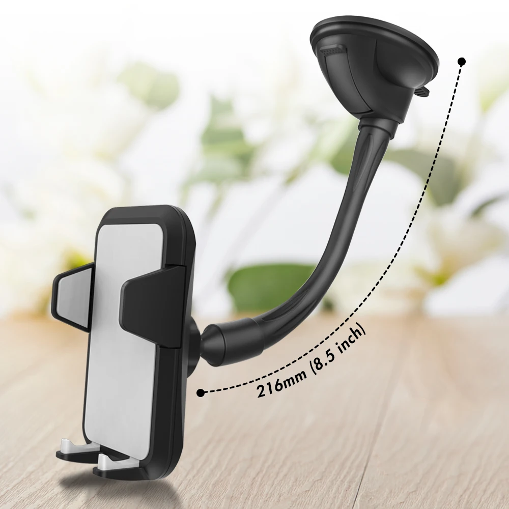 

Universal One-hand Operation Mobile Holder Gooseneck Phone Support Windshield Car Mount Phone Holder