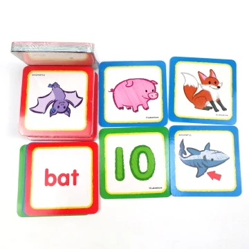 

Hot sale and number storage box for toddlers alphabet flash cards set