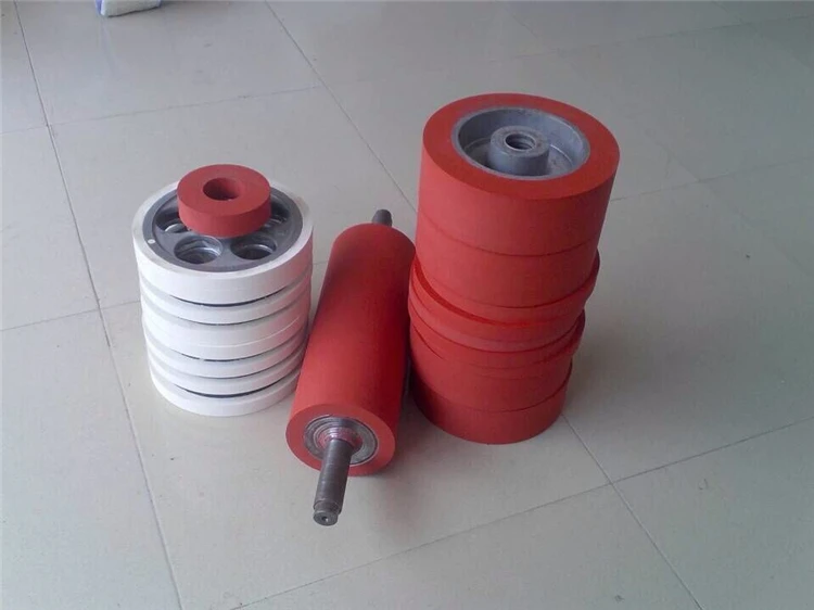 Heat Transfer Silicon Rubber Roller Can Be Used For Various Types Of