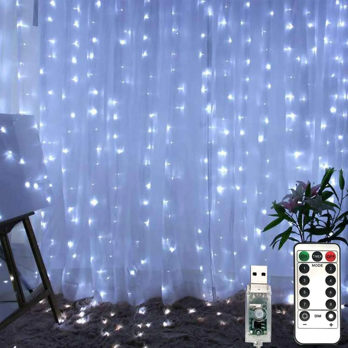 New Year Christmas Decorations Remote Control Usb String Lights Fairy For Home Room Festoon