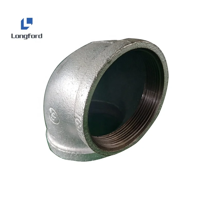 

Factory 150 psi Black Galvanized Malleable Iron Pipe Fittings 90 Degree Street Galvanized Elbow