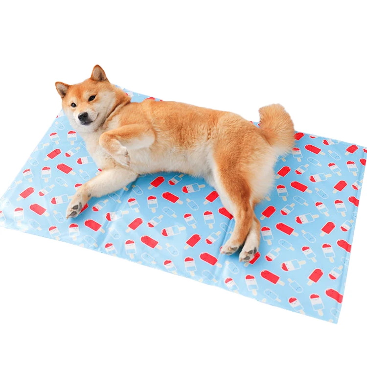 

Summer Hot sale cooling mat pad for dogs cats pet cooling pad, Dark blue light blue