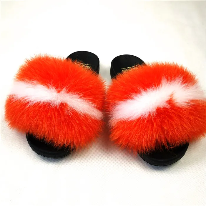 

Factory Direct Wholesale fux fur slides fur slippers real fur slides