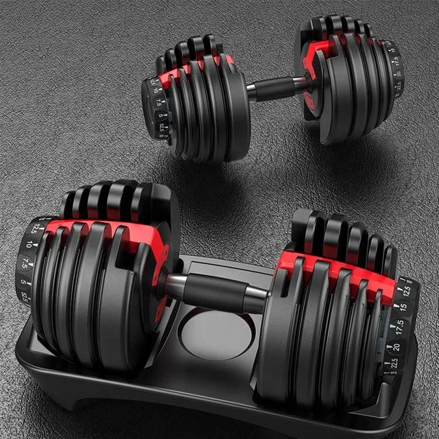 

Joybox Realleader Fitness Quick Lock Cheap Cpu 50Kg Dumbbell Set Weights Home Free Weights Adjustable Dumbbell, Black/black and red/black and yellow