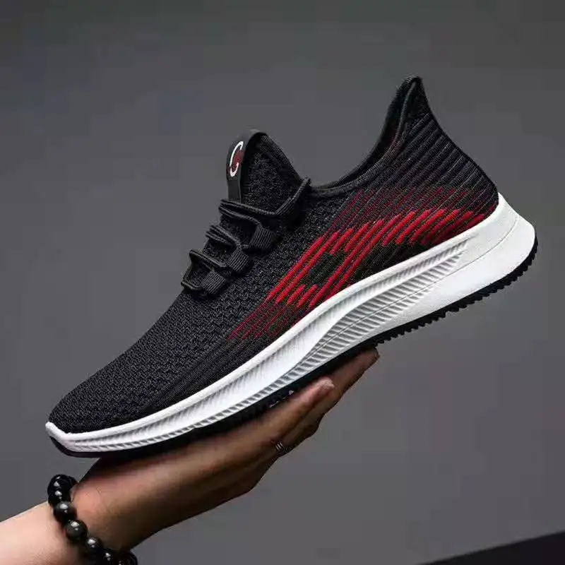 

2019 men sneakers spring automn shoes lace up sport shoe zapatos hombre, Black,white