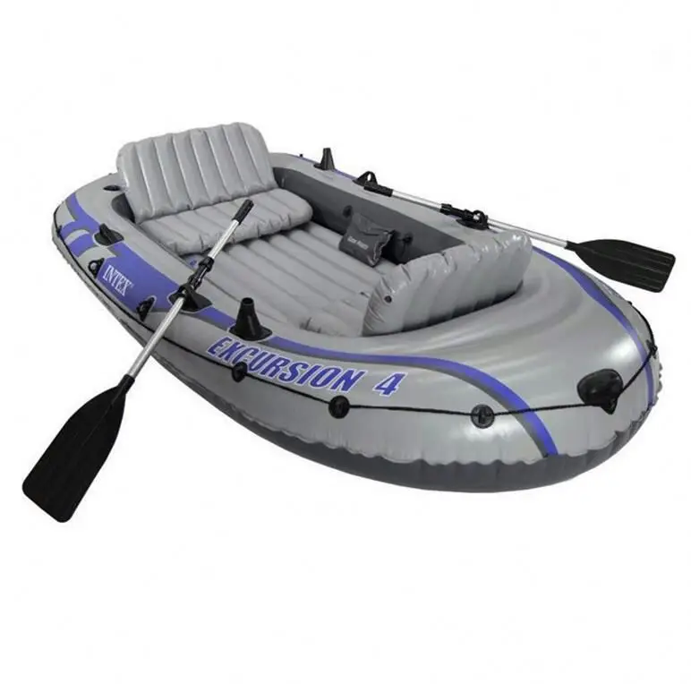 

INTEX EXCURSION 4 set 68324  luxury inflatable boat, Grey