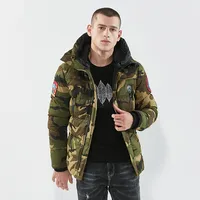 

Winter Jacket Men Down Parkas Thick Cotton-Padded Jacket Parka Coat Male Fashion Casual Coats