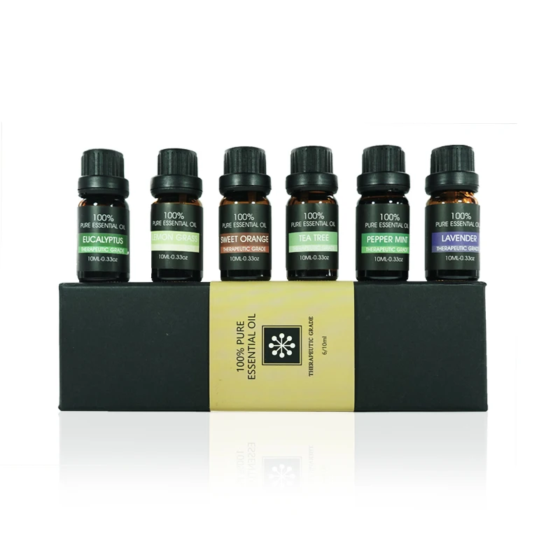 

Ze Light 10ML TOP 6 Organic Skin Care 100% Pure Therapeutic Grade Private Label Essential Oil Set