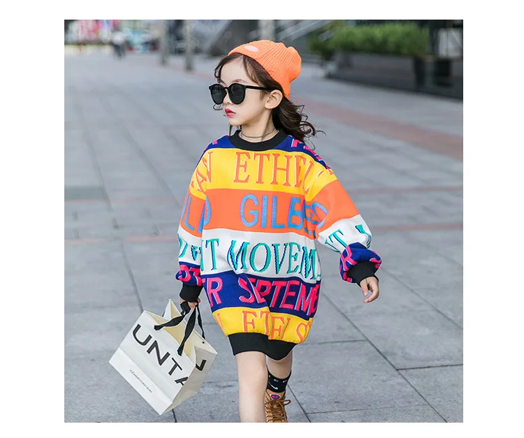 

Children's clothes big girl hoodie new children big children winter clothes with flocking and thick Korean fashion, Picture shows