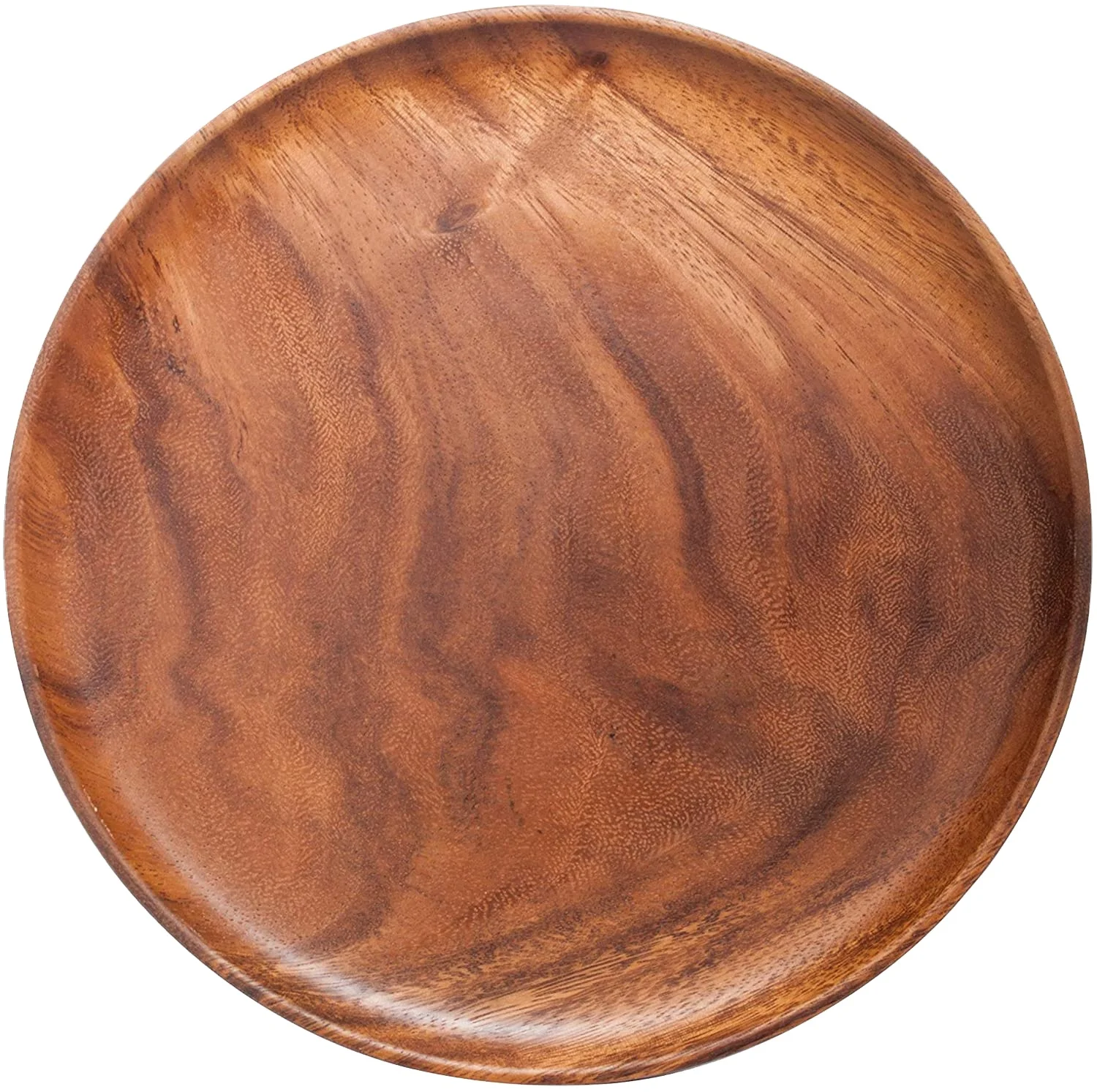 

11in X 0.79in Easy Cleaning & Lightweight for Dishes Snack, Dessert,Wood Plates Acacia WoodPlate, Natural