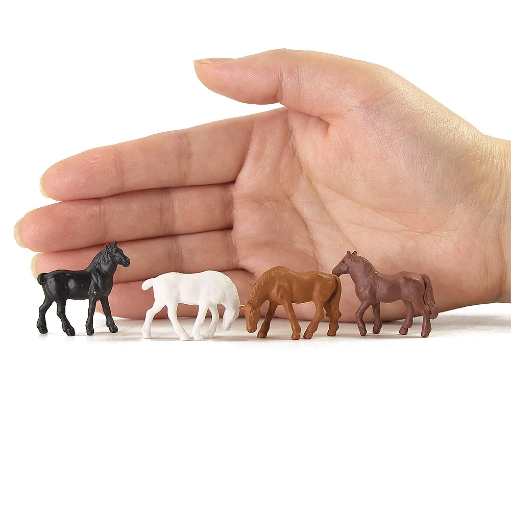 

AN8701 Model Train 1:87 HO Scale Model Horses Painted Farm Animals Horses