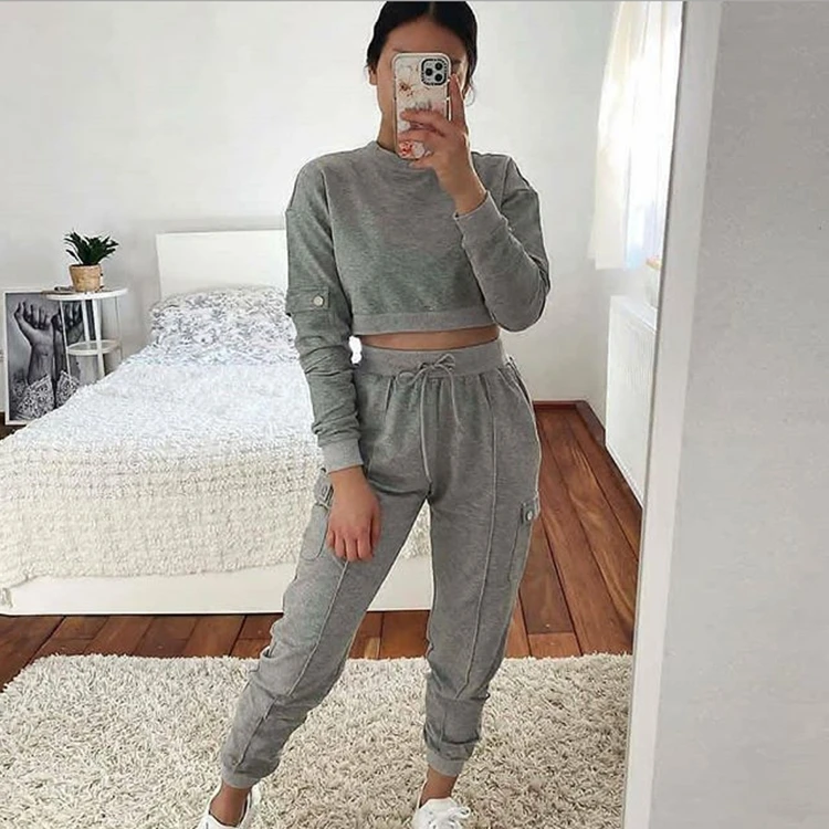 Newest Design Winter Clothes For Women Best Seller 2 Piece Jogger Set Women 2 Piece Pant Set Women 2 Piece Set