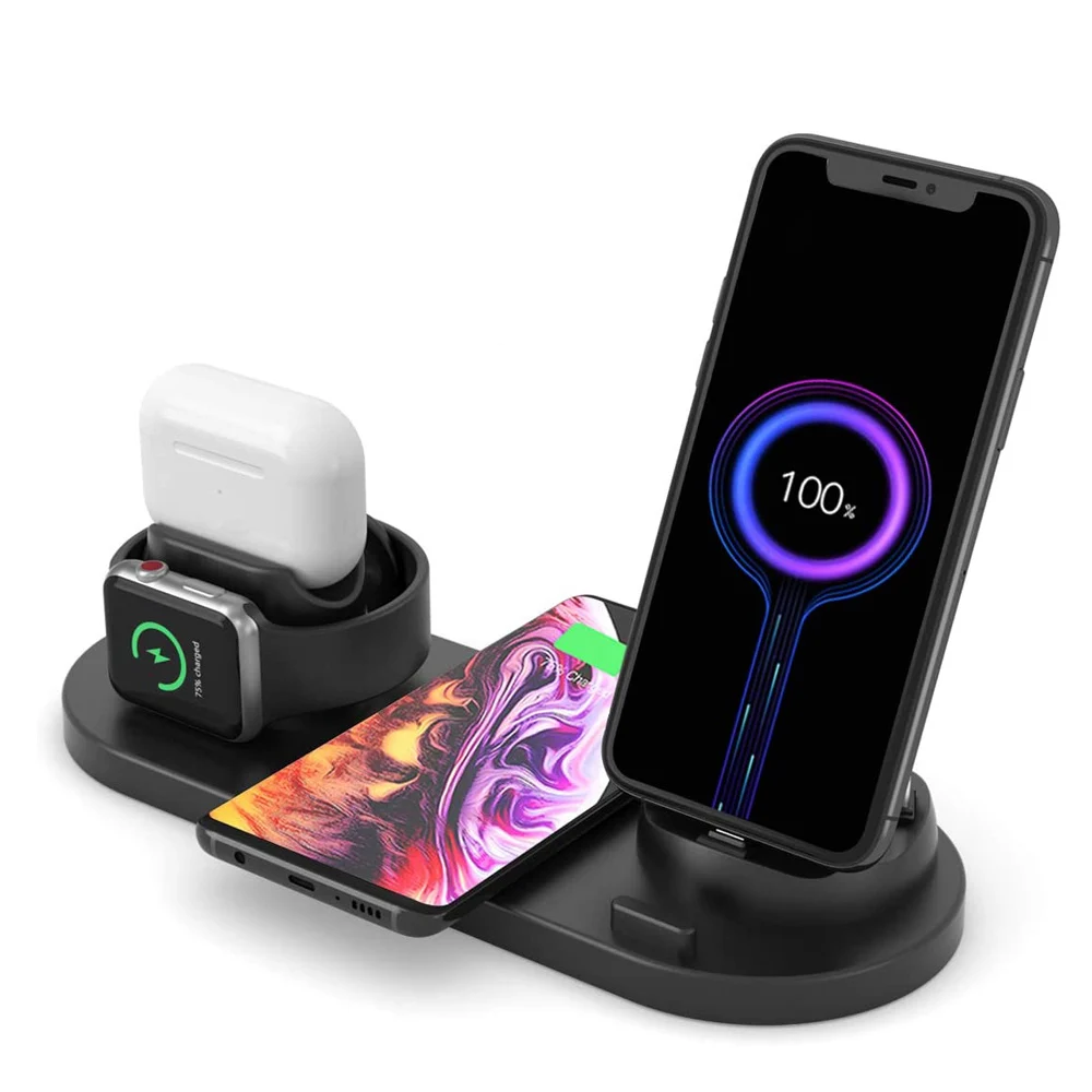 

Dropshipping Products 2021 15w Usb Mobile Portable Qi Fast Wireless Charger 3 In 1 Long Distance Wireless Charger