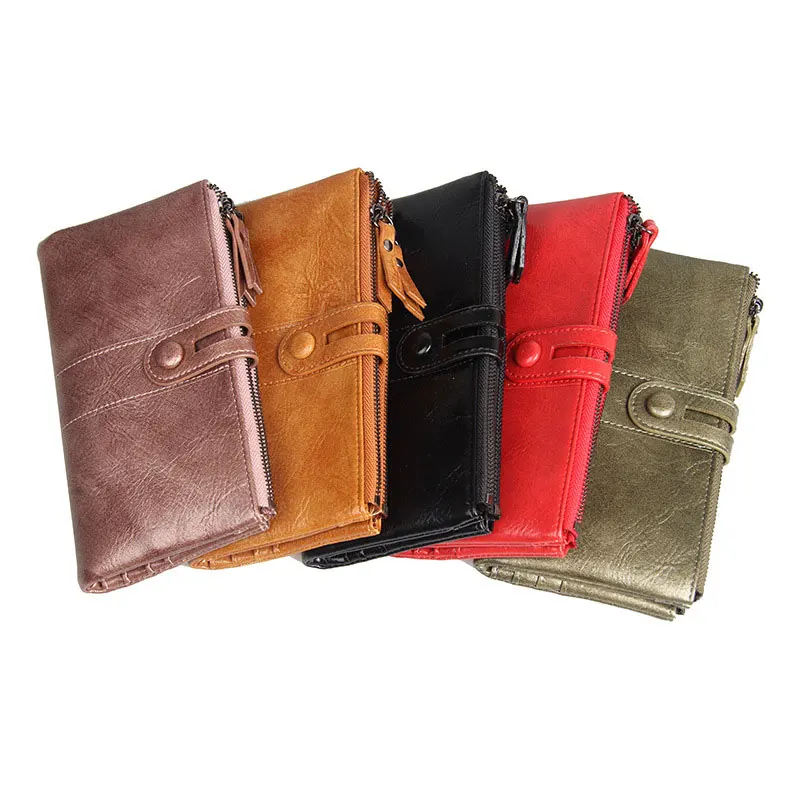 

Large Leather Long Rfid Blocking Bifold Multi Card Womens Ladies Phone Holder Bag Clutch Travel Purse Wallet With Zipper Pocket, Customized