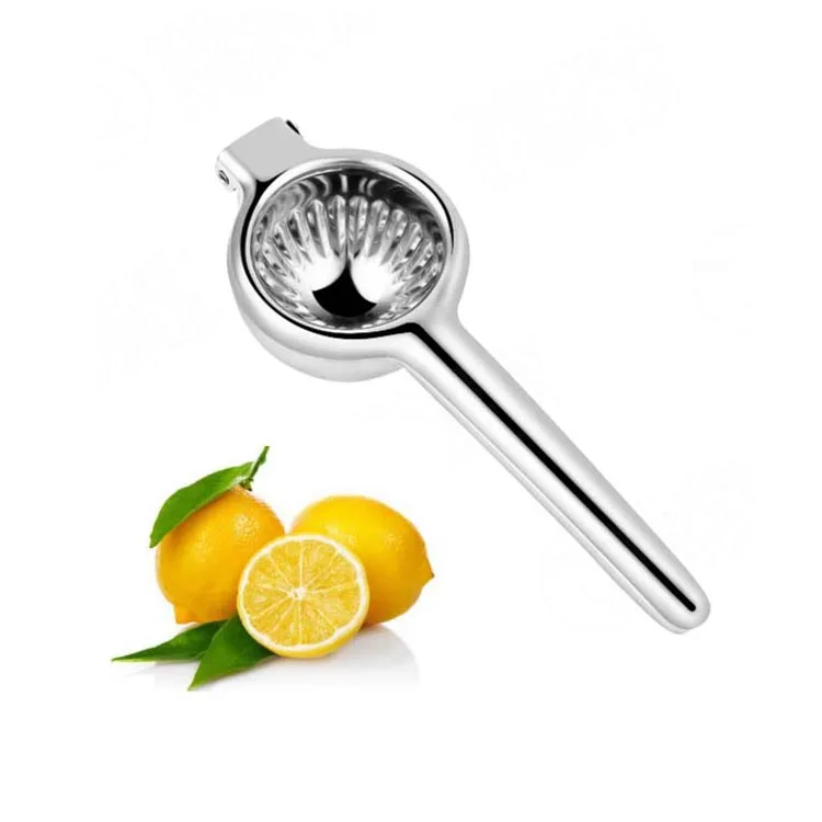 

Lemon Lime Fruit Juicer Squeezer with Large Heavy Duty Metal Squeezer Bowl Stainless Steel Manual Hand Citrus Juicer Press