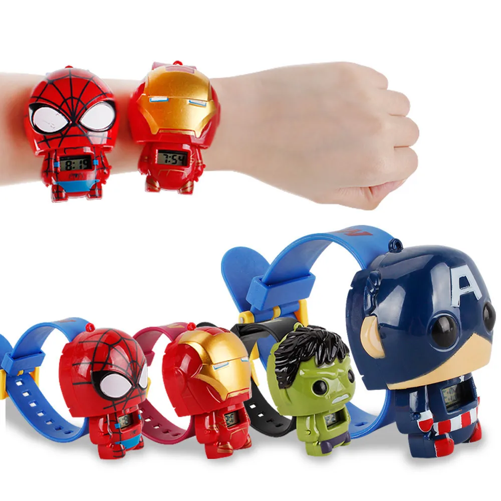 

online buy children's cartoon kids watch cute electronic pat watch new cartoon avengers children spiderman childrens wrist watch