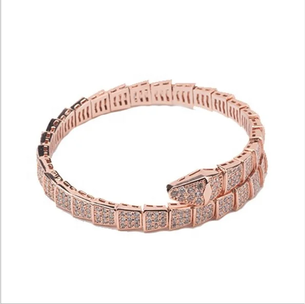 

Elegant Design Snake Bracelet in 925 Sterling Silver or Brass