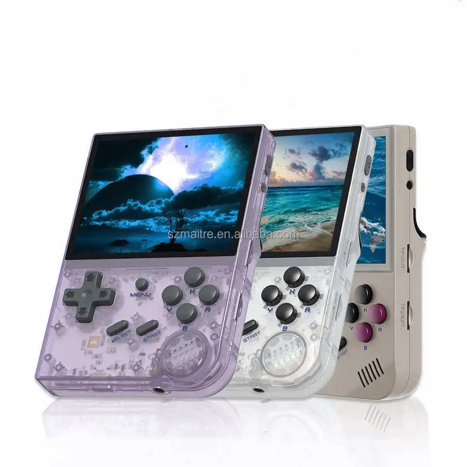 

3.5 Inch IPS Screen Garlic OS and Linux System Built-in 64G TF Card Retro Gaming Console Anbernic RG35XX