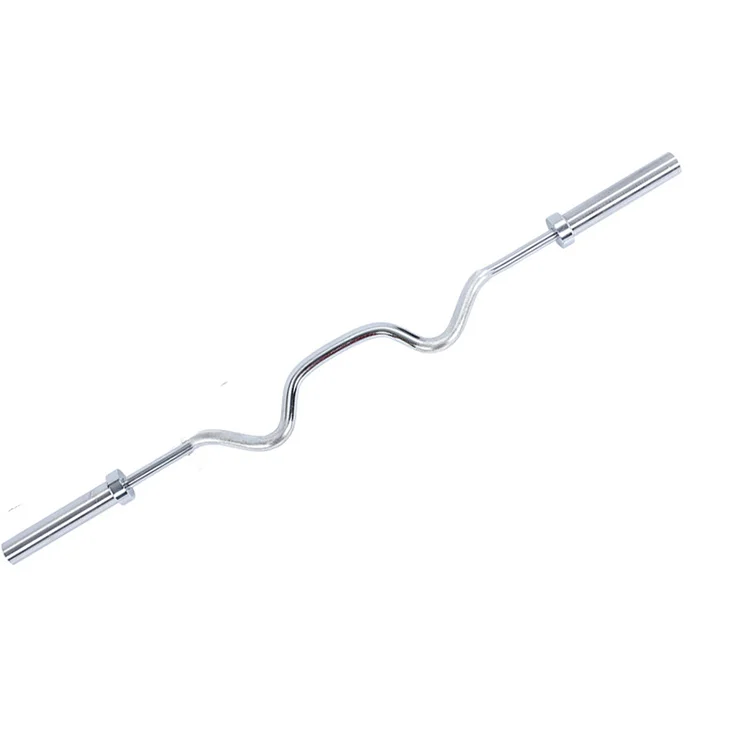 

Hot selling gym barbell bar weight lifting bar fixed weight lifting 1.2 M curved bar
